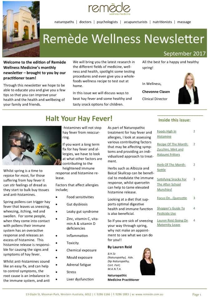 Remede-wellness-medicine-newsletter